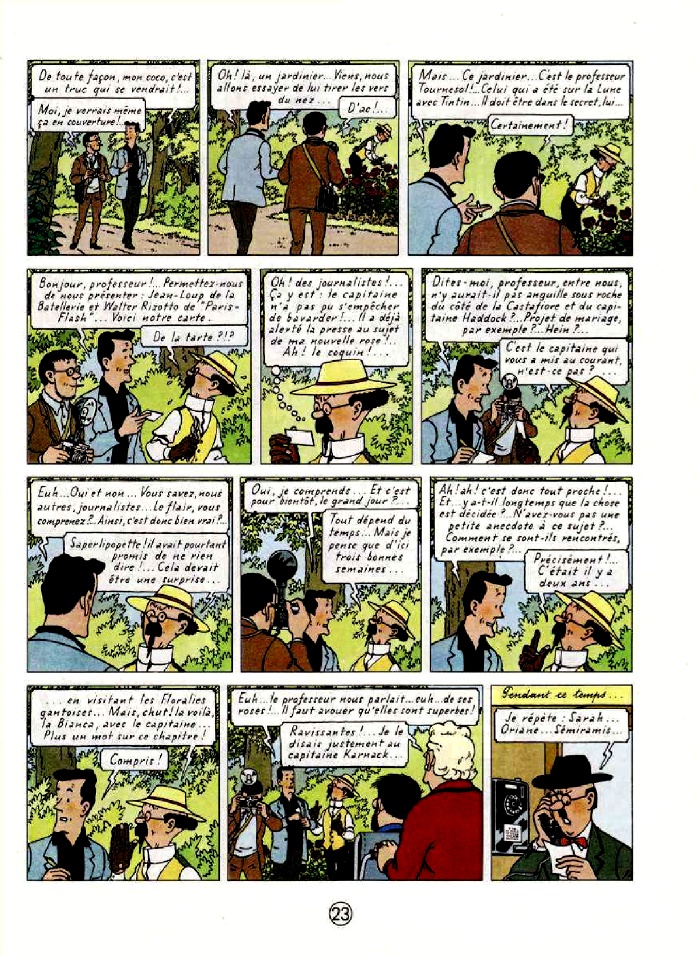 Tintin(par Hergé), Les bijoux de la Castafiore, p.23